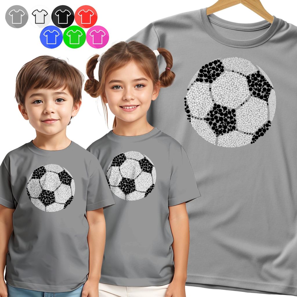 Kinder-T-Shirt Dots Ball Für Kleine Fussballer Tag Dots - 122 S