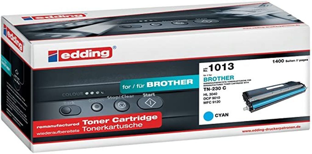 edding Toner 18-1013 wie Brother TN 230 cyan
