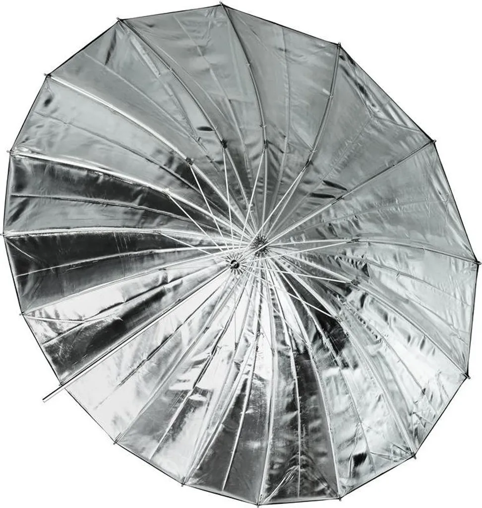 Grand parapluie réflecteur argenté 162 cm à haut rendement lumineux