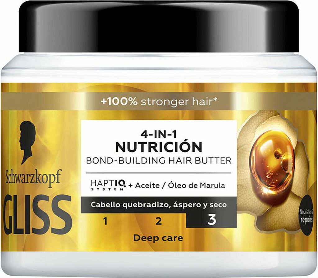 Schwarzkopf mass market GLISS OIL NUTRITIVE mask 400 ml Produktbild 