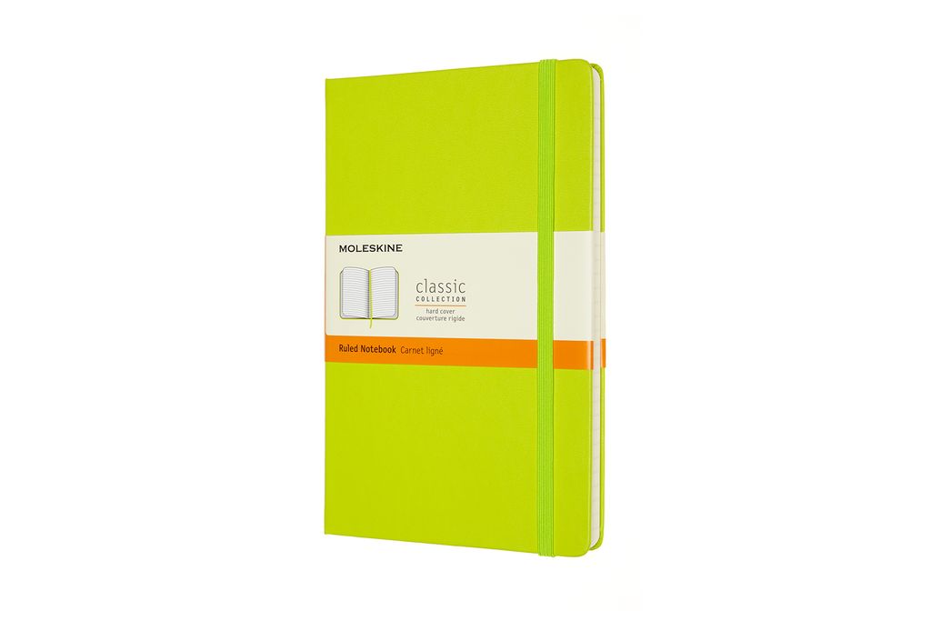 Moleskine Notizbuch Large/A5 Liniert, Limetten Grün