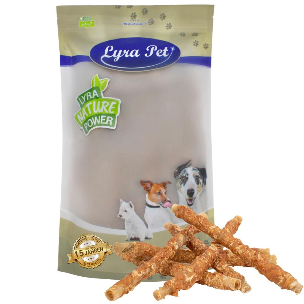 1 kg Lyra Pet® Kaurollen mit Hühnerbrust ca. 30-34 cm Produktbild 