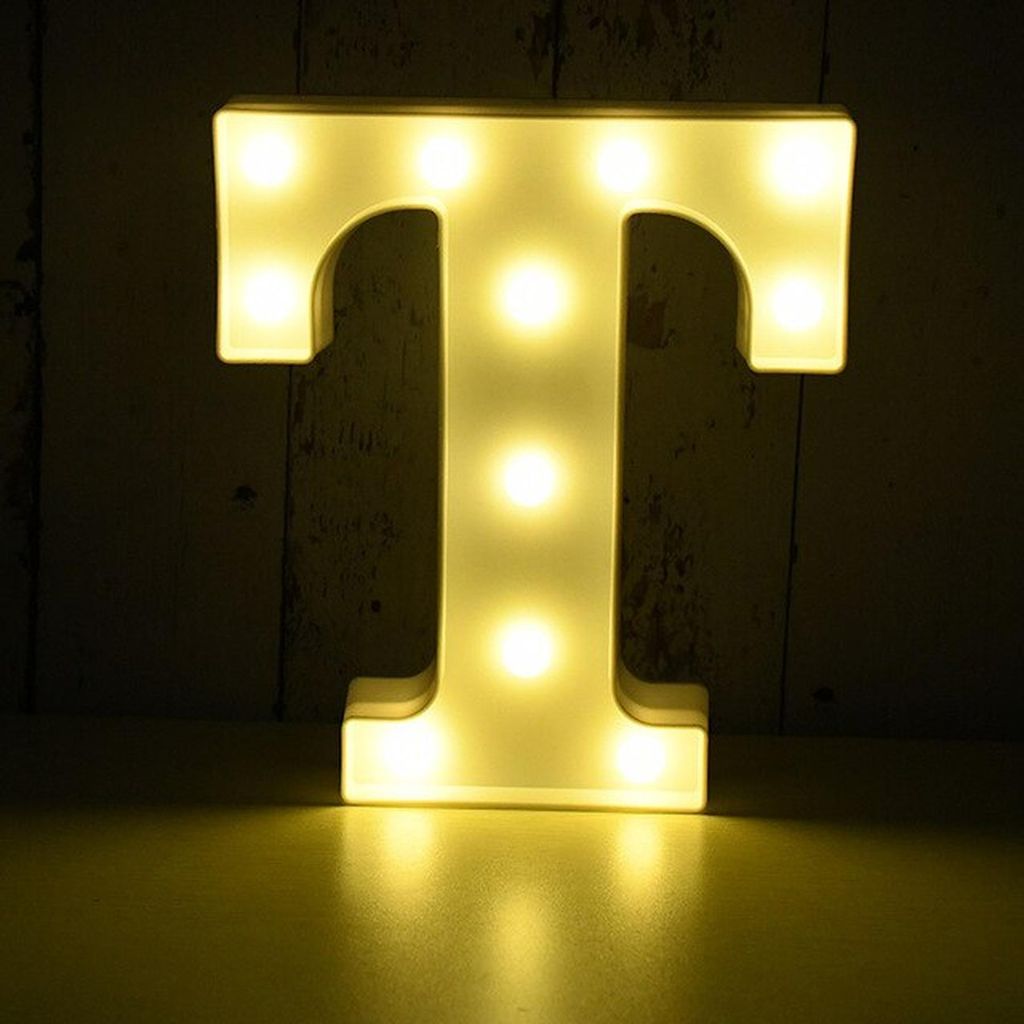 LED Leuchtbuchstabe 3D, 22 cm Buchstabe T Obrázek produktu 