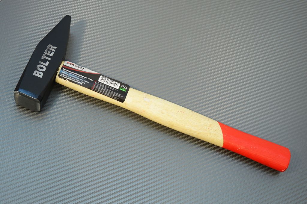 Schlosserhammer mit Holzstiel Hammer Bolter 1000 gramm