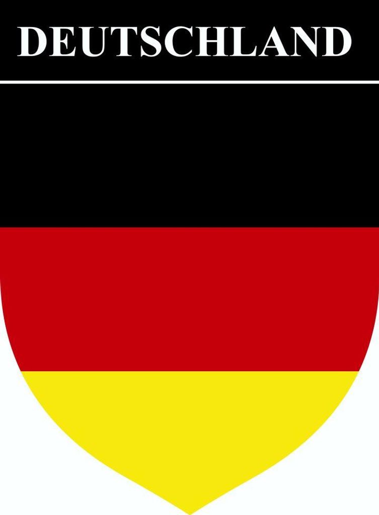 Hermann Schütz Aufkleber Wappen Deutschland 85x65mm Produktbild 