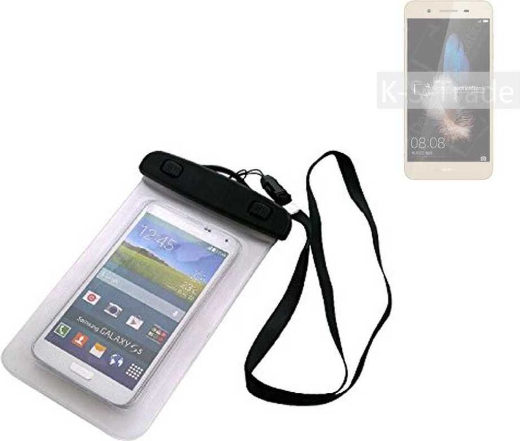 K-S-Trade Schutz Hülle Handy Hülle Kompatibel mit BQ Beach Bag wasserdicht 16cm x 10cm Schutzhülle Staub Sand Flachwasser Beachbag Case protecion