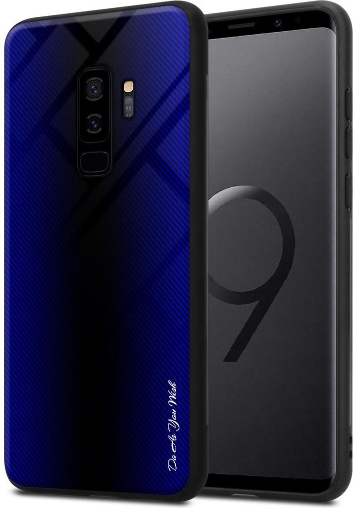 Cadorabo Hülle für Samsung Galaxy S9 PLUS Schutz Hülle in Lila Handyhülle TPU Etui Cover Case Tempered Glas