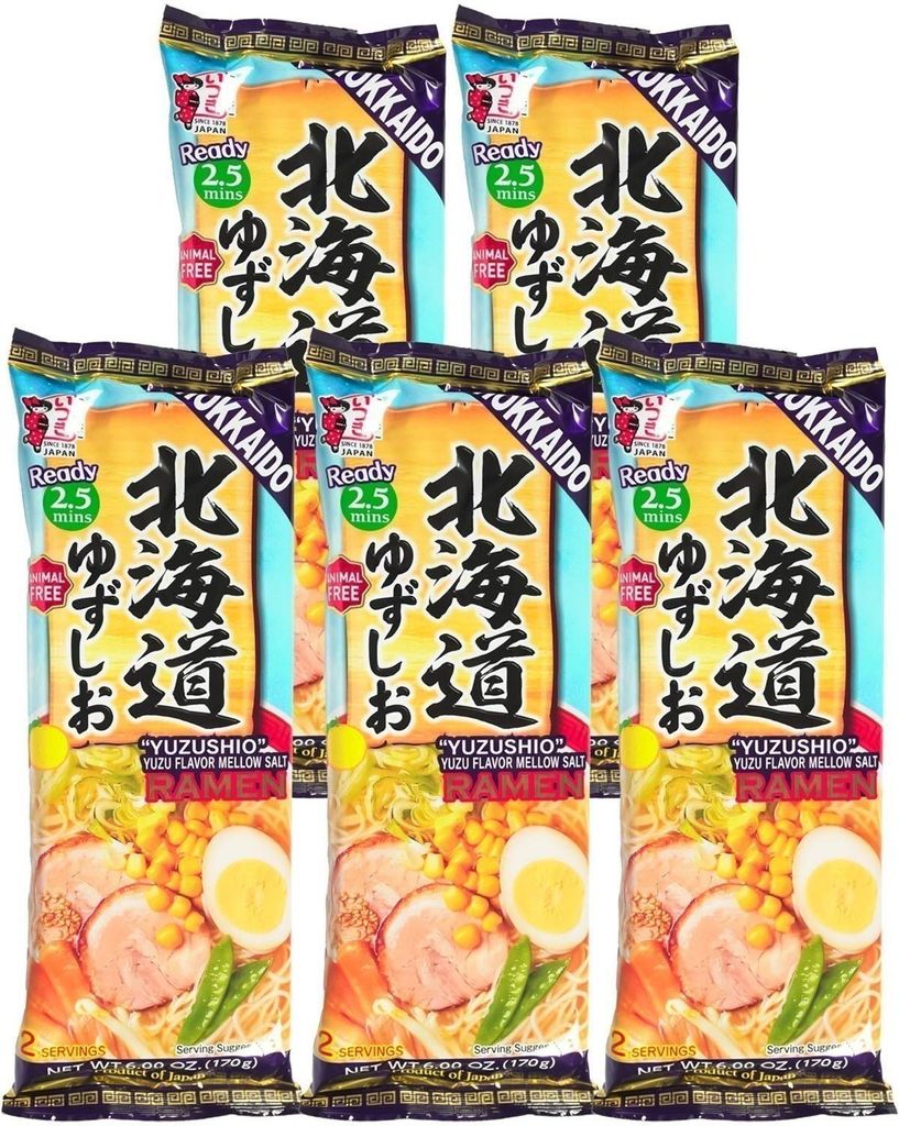 Itsuki Ramen Nudeln Hokkaido Yuzushio 5x170g