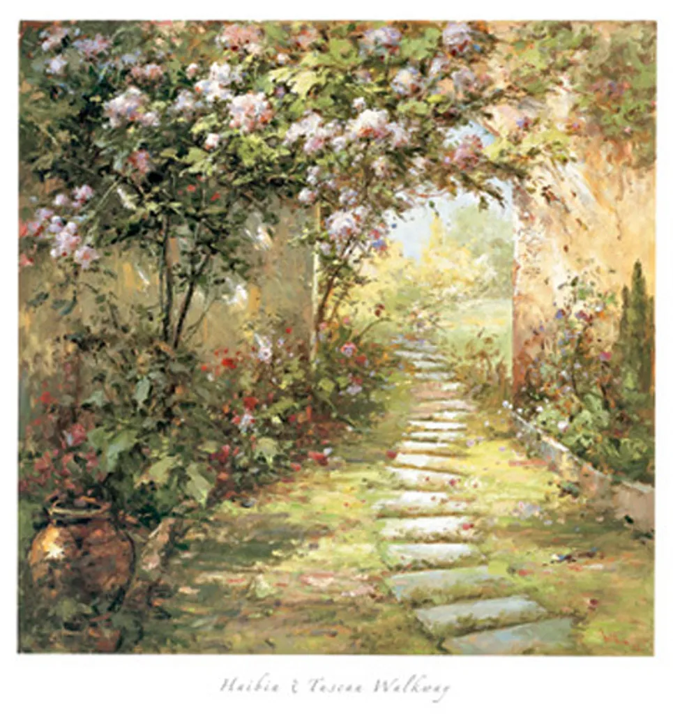 Art Print Toscan Tuscan Walkway 81x86 cm Finition Haute Définition