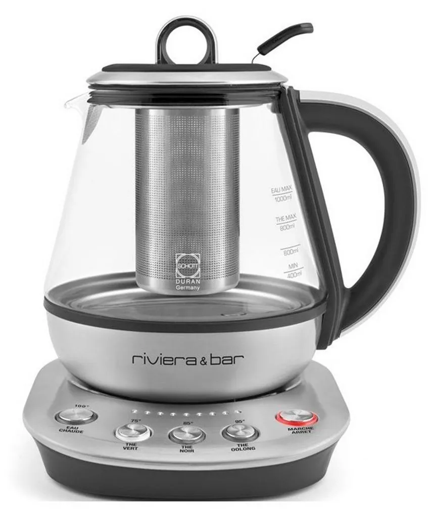 Théière bouilloire Riviera & Bar BTH440 1L 800W en inox brossé Fujian