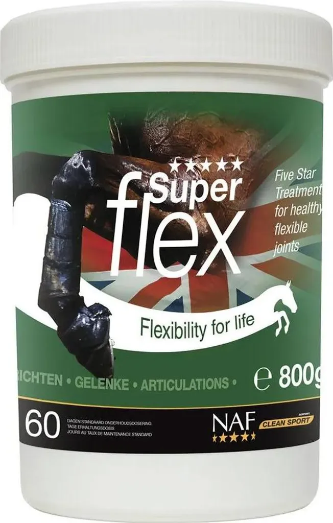 Complément NAF Superflex pour articulations du cheval, pot 800 g