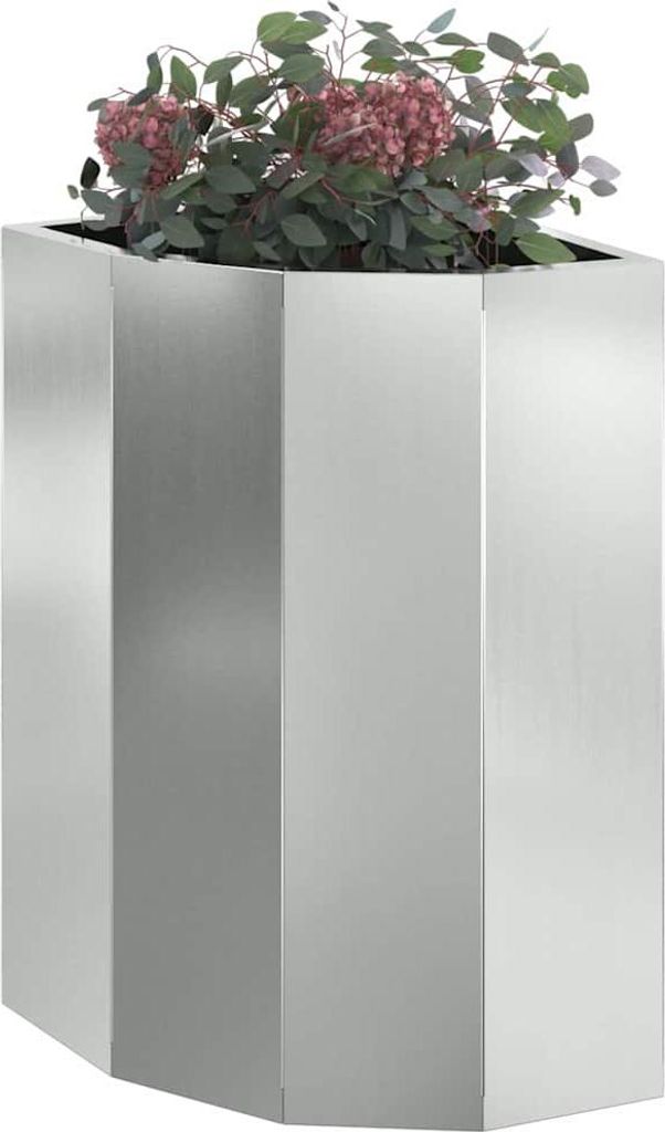 "im Sonderangebot" Eckpflanzer Silber 30 x 30 x 50 cm Verzinkter Stahl - DEMöbel6432529