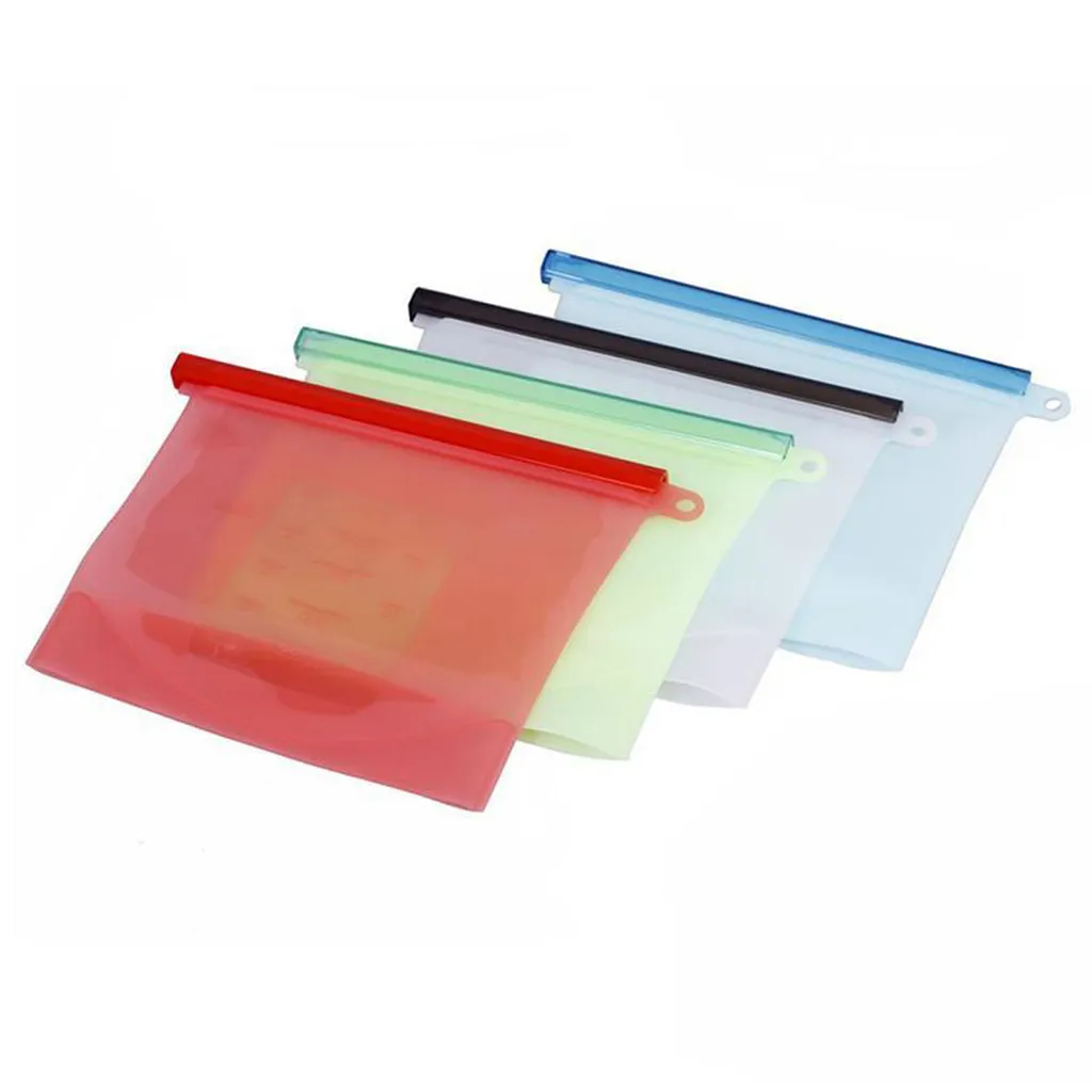 Sacs Silicone 1000ml & Couvercles : Adieu le plastique et le gaspillage