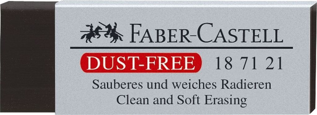 Radiergummi Kunststoff Dust-free schwarz Produktbild 