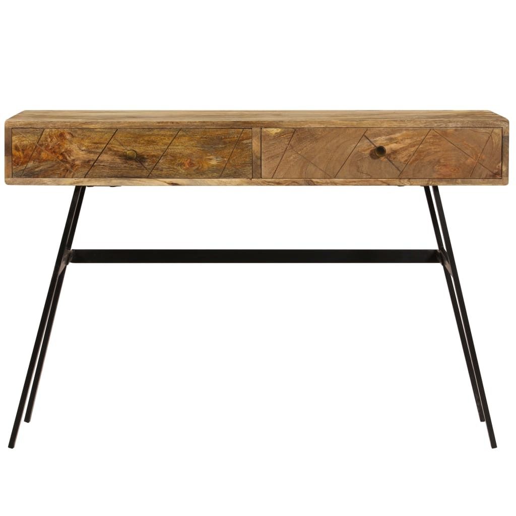 "Winterschlussverkauf "Schreibtisch/Büro-Möbel - CLORIS - Computertisch moderner - mit Schubladen Massivholz Mango 110×50×76 cm - NeuMöbel4546678