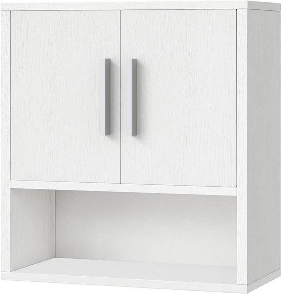Armoire murale compacte 38cm blanche : Finissez-en avec le désordre au WC