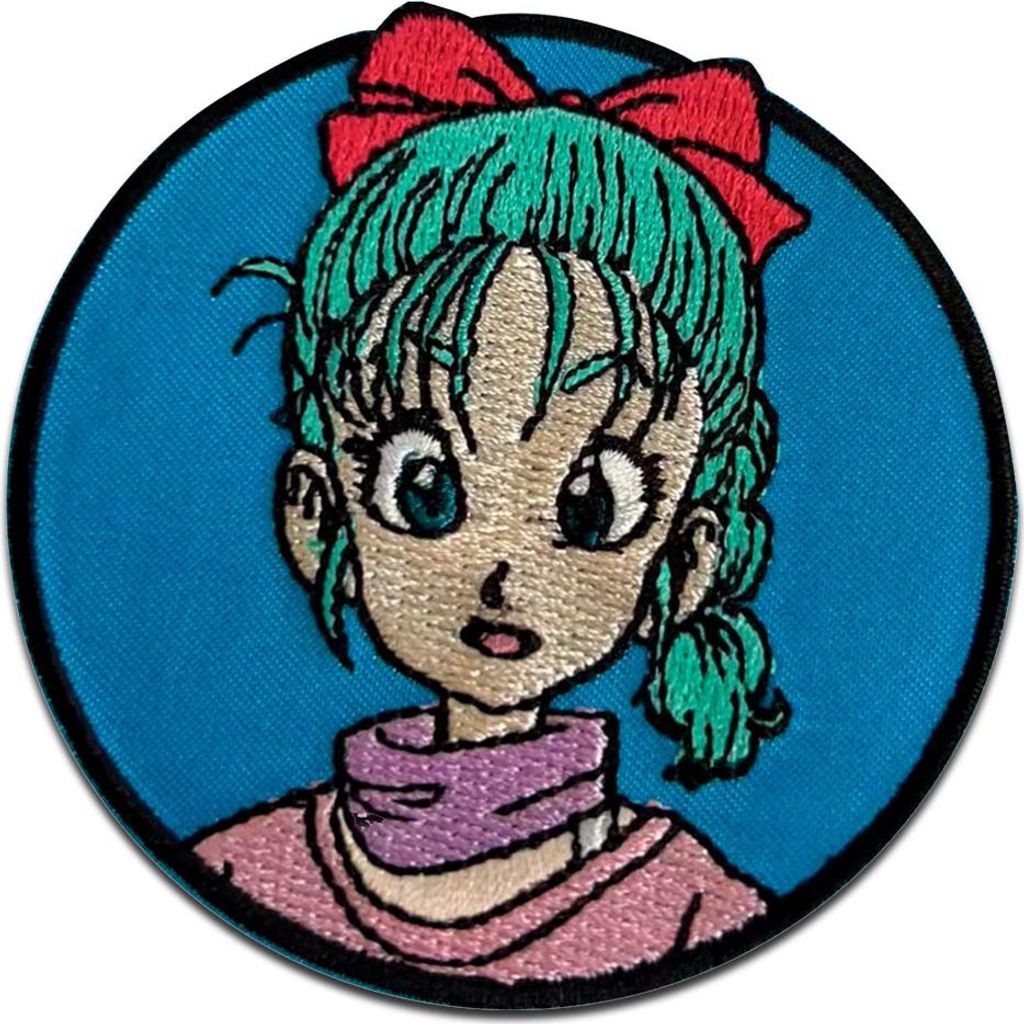 Bulma 6 x 6 cm: Comercial Mercera Dragon Ball - Aufnäher, Bügelbild, Aufbügler, Applikationen, Patches, Flicken, zum aufbügeln