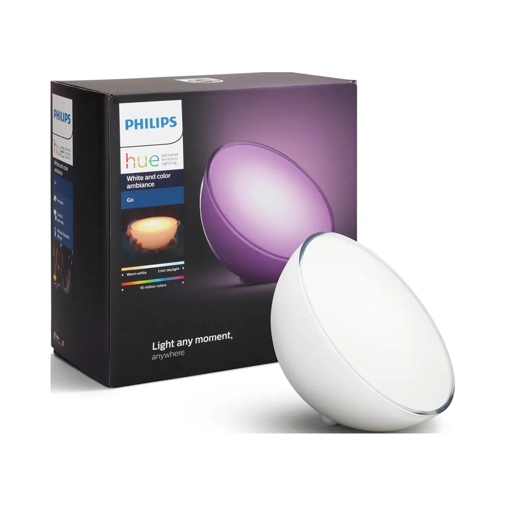 Philips Hue Go 71460/60/PH Nero: Lampada Portatile Smart Bluetooth Offerta