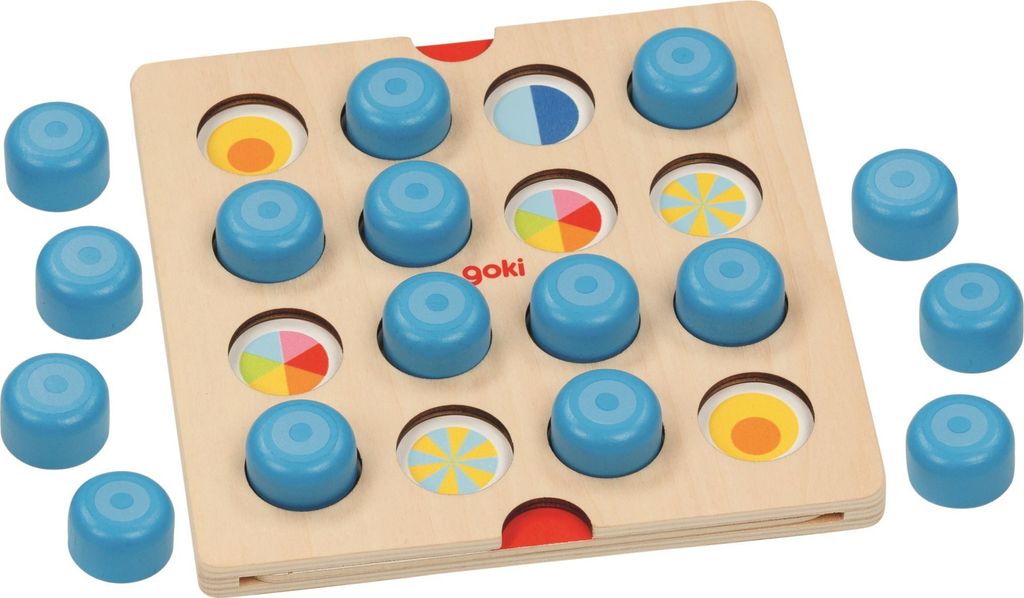 Goki Holz Memoryspiel Tiere und Symbole - Lernspielzeug Produktbild 