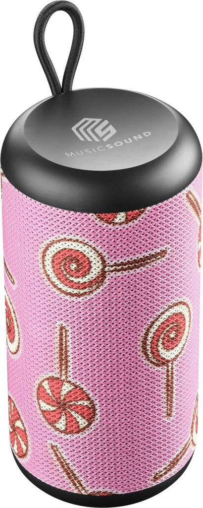 Enceinte Music Sound BTSPKMSVERTICAL242 - Haut-parleur Portable Rose 5W