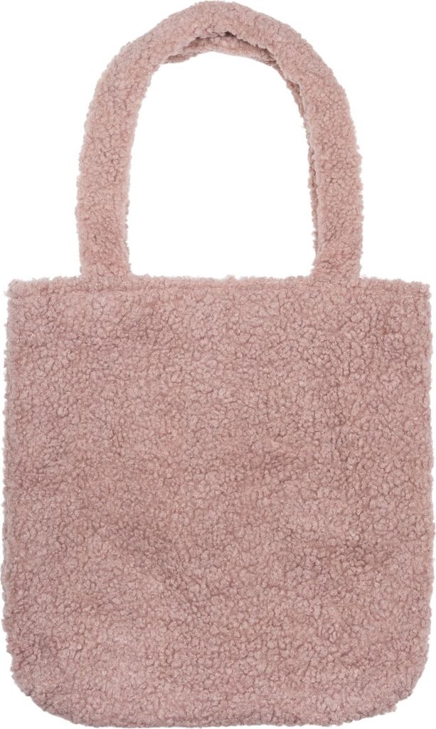 styleBREAKER Damen Tasche aus Teddyfell mit breiten Henkeln | kuschelige Beuteltasche mit Magnetverschluss | weich gefüttert & ideal als Shopper