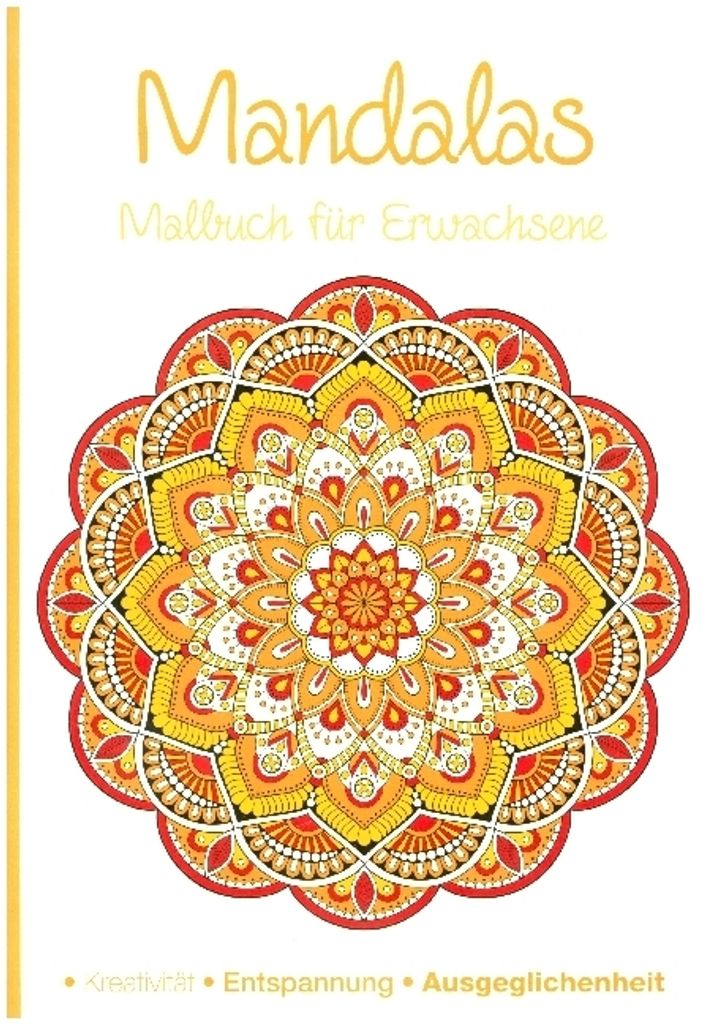 Mandala großes Malbuch für Erwachsene 100 Motive Premium Ausmalbuch 21 x 21 cm 