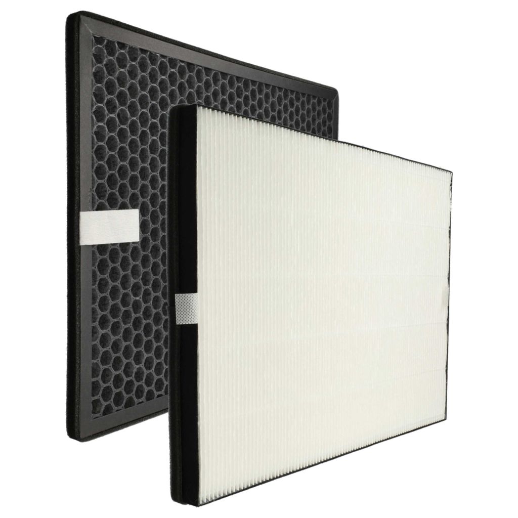 vhbw 2-teiliges Filter-Set kompatibel mit Philips Series 1000 Luftreiniger - HEPA-Filter, Aktivkohlefilter