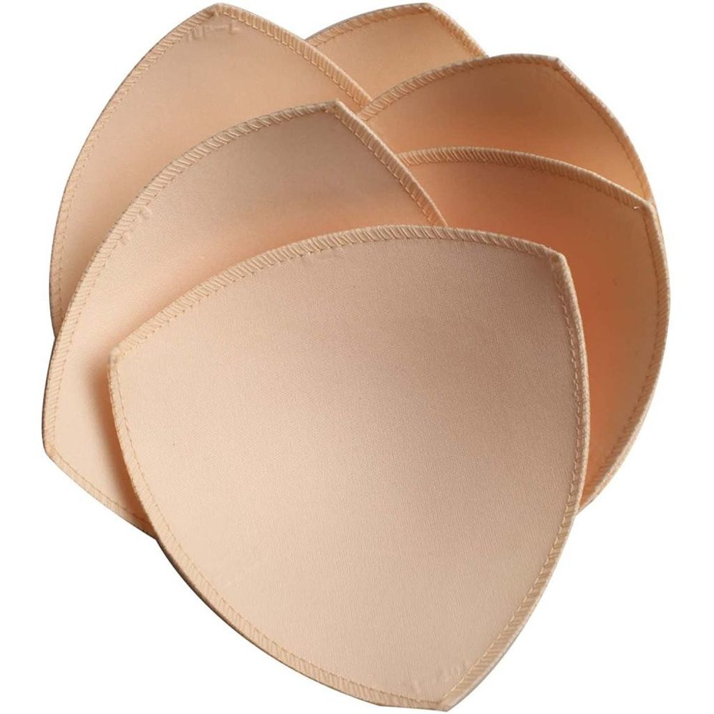 3 Paar BH-Einlagen, BH-Pads, herausnehmbare Sport-BHs, Bikini-Einlagen, Unterw?sche-Einlagen, Polster
