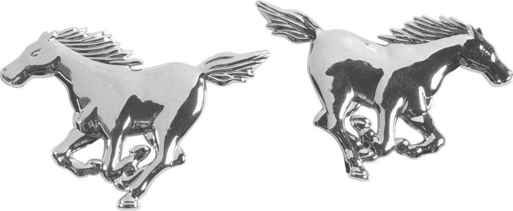 PILOT Emblem 3D verchromt - 2 Horses