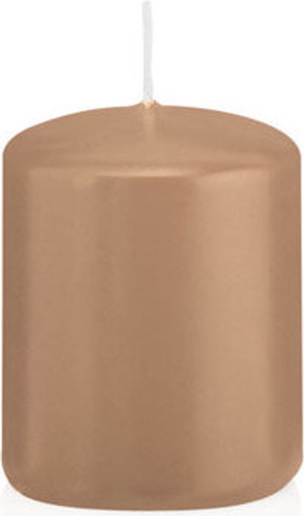 Stumpenkerzen in RAL-Qualität Caramel Ø 48 x 60 mm, 24 Stück