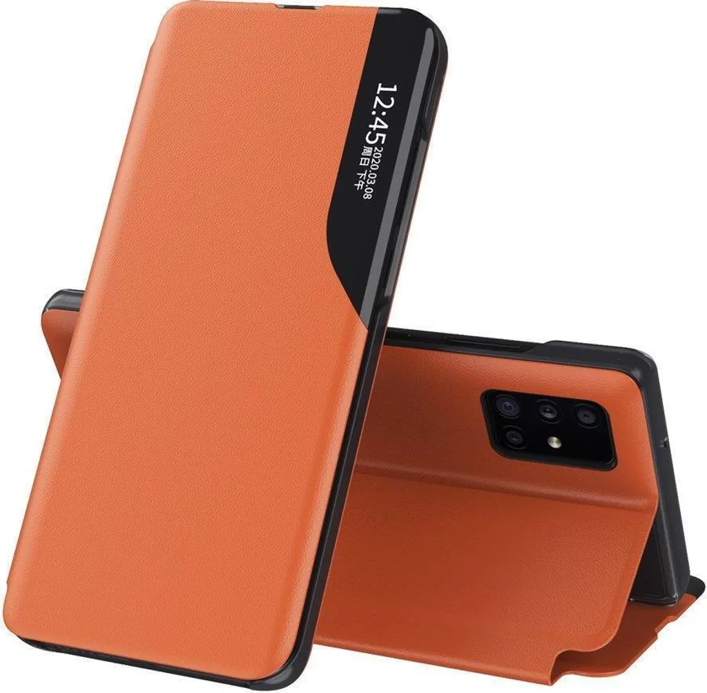 Cover View Case S23 FE Arancio | Custodia Libro Elegante Samsung - 1