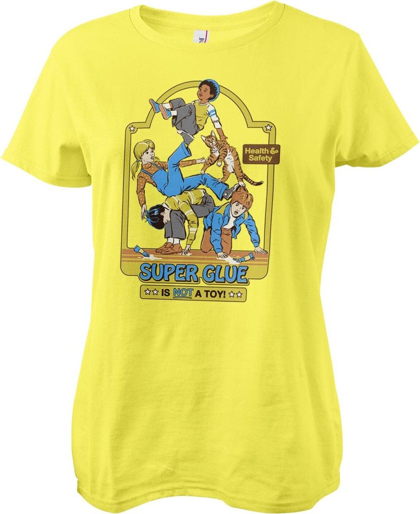 Super Glue Is Not A Toy Girly Tee - XX-Large - Yellow