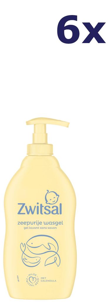 6x Zwitsal Zeepvrije Wasgel 400ML Produktbild 
