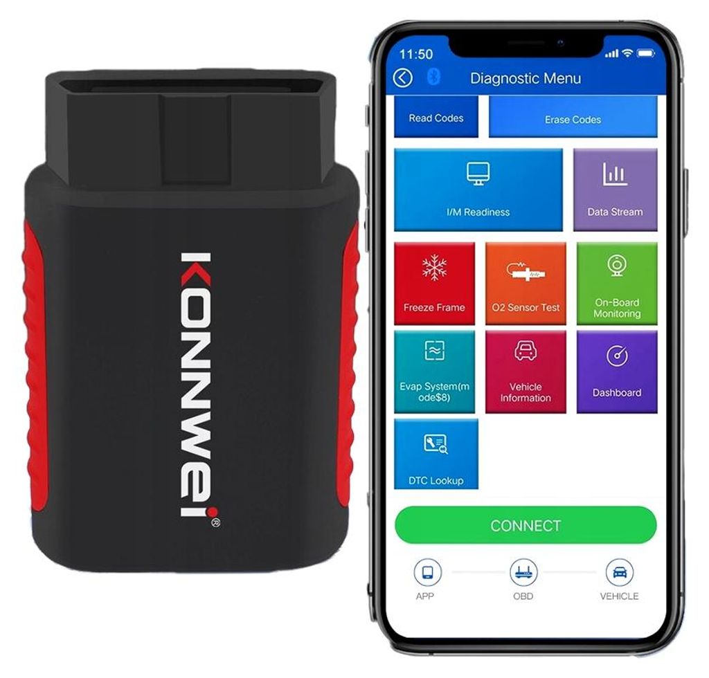KONNWEI KDIAG: Interfaccia di diagnostica OBD2 Bluetooth BT Immagine del prodotto 