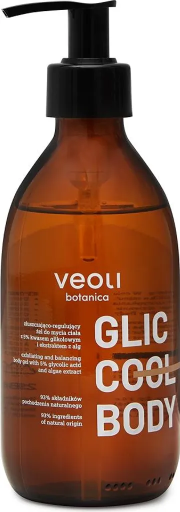Gel Douche pour Peau Lisse Veoli Botanica GLIC COOL BODY Usage Quotidien