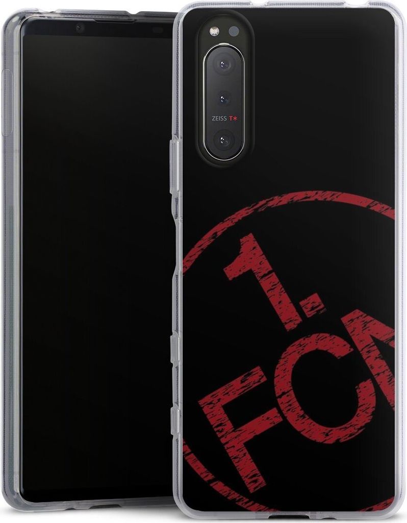 DeinDesign Handyhülle für Sony Xperia 5 II Silikon Hülle Case Smartphone Schutzhülle 1. FCN Fanartikel Textur