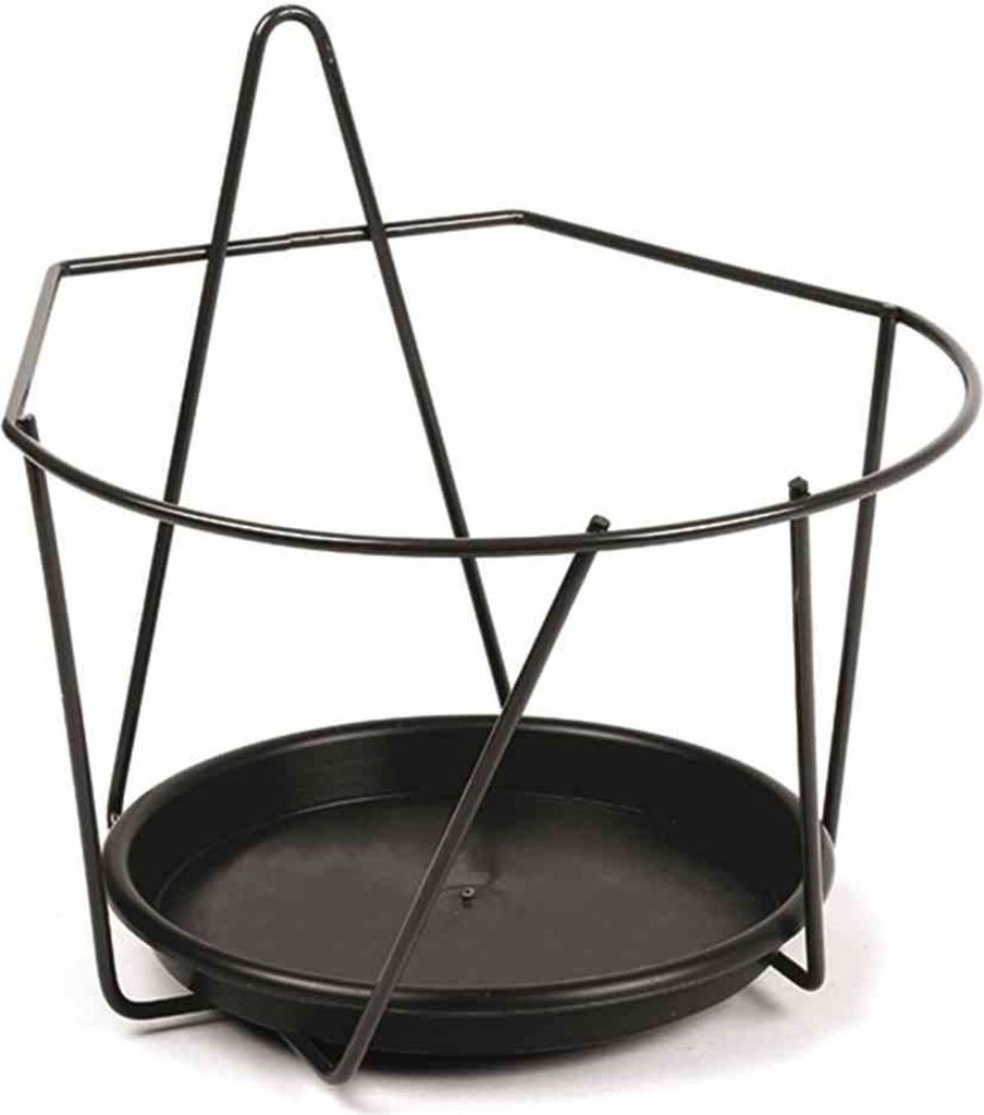 Support mural pour pots de fleurs. Ø22cm noir, 167779 Image du produit 