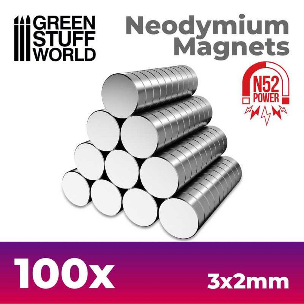 Green Stuff World -  Neodym-Magnete, 3x2mm Produktbild 