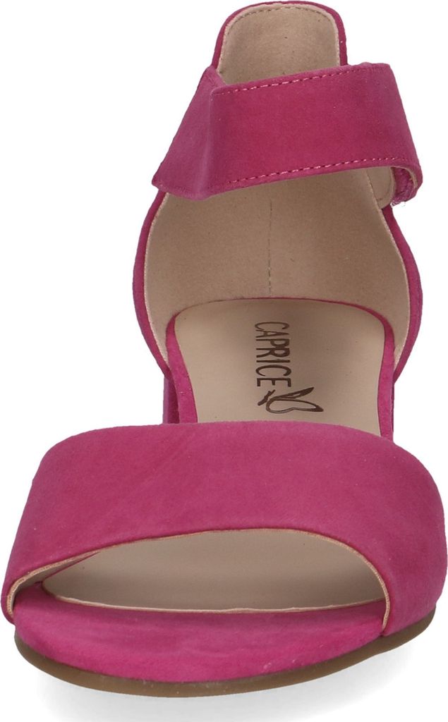 Caprice Damen Sandale Leder geschlossene Ferse Klettverschluss 9-28212-42, Größe:40.5 EU, Farbe:Pink