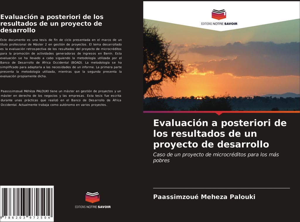 Evaluación a posteriori de los resultados de un proyecto de desarrollo