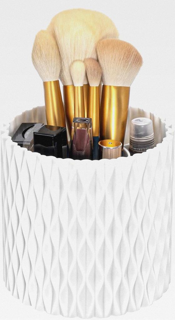 Schminktisch Organizer,Badezimmer Organizer,Skincare Organizer,360° drehbare Aufbewahrung, geeignet für Frisiertisch, Schlafzimmer und Bade...