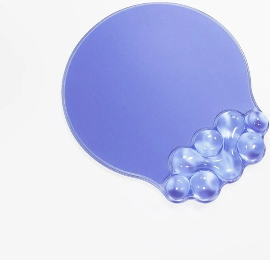 Tappetino Mouse Silicone Trasparente Blu: Ergonomia e Comfort Ufficio