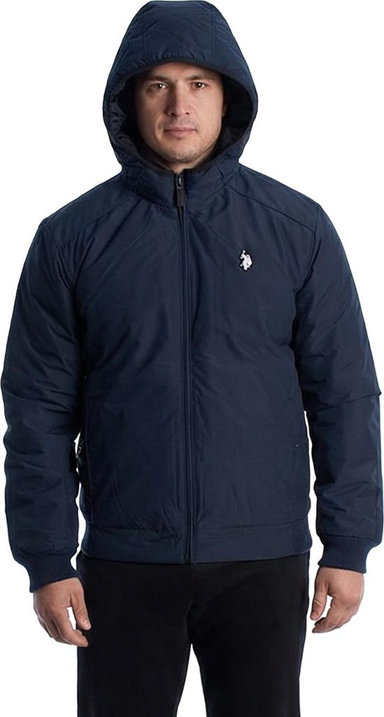 U.S. POLO ASSN. Herren-Bomberjacke mit Kapuze US40125003