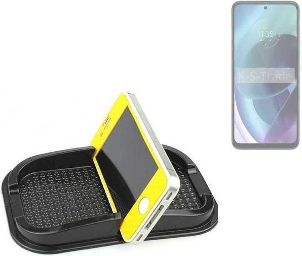 K-S-Trade Auto Anti Rutsch Matte Smartphone-Halter kompatibel mit Infinix GT 20 Pro Haft Pad Armaturenbrett Handy-Halterung Silikon