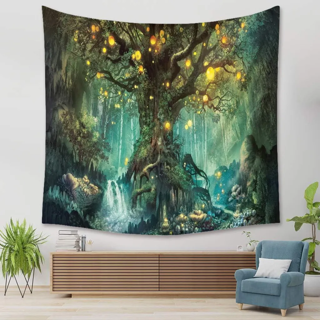 Rénovez votre Mur Facilement avec la Tapisserie Arbre de Vie Colorée