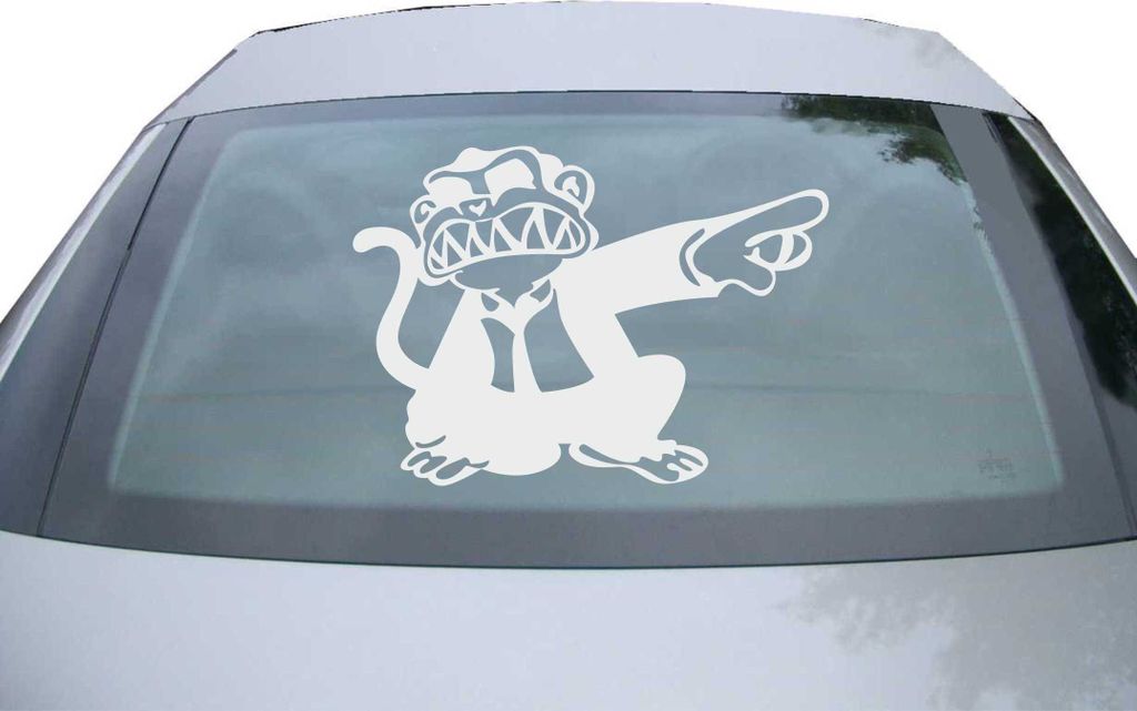 Indigos UG - Aufkleber Heckscheibe & Motorklappe DE6189 - silber - 600x428 mm - tribale - Auto Scheiben Fenster Heckklappe Tuning Racing JDM - Die cut