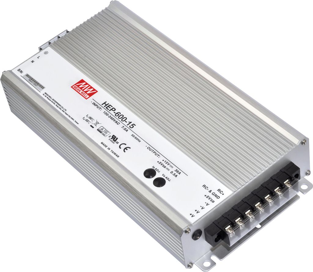 MEANWELL HEP-600-48, AC-DC-Schaltnetzteil, geschlossen, 600W 48V 12,5A