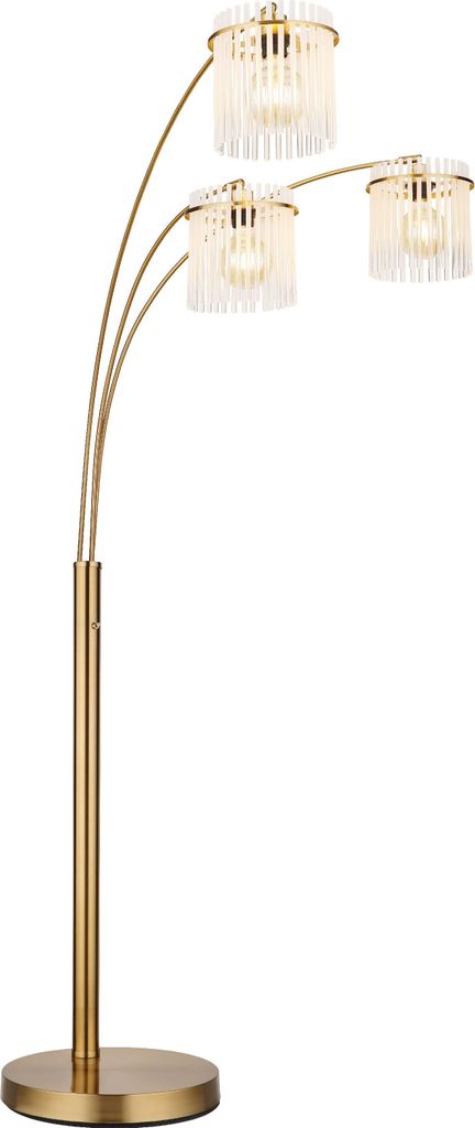 GLOBO Lighting Stehleuchte GORLEY LBH 100x160x180 cm gold Stehlampe