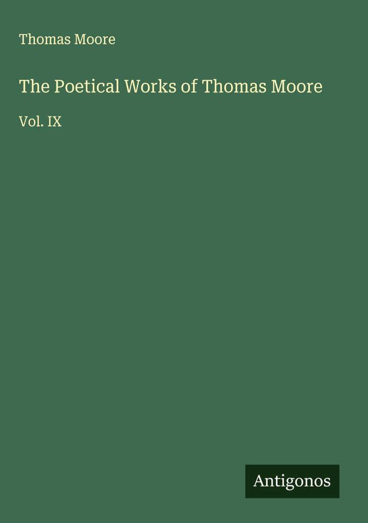 Die poetischen Werke von Thomas Moore