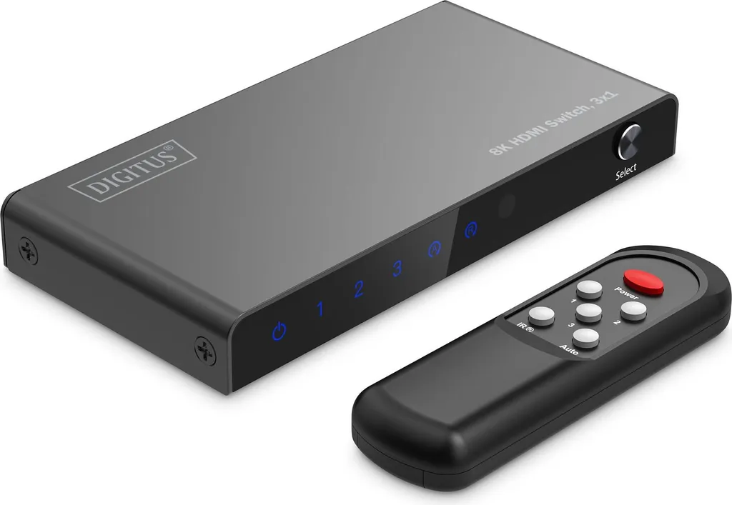 Switch HDMI 2.1 répartiteur 8K Digitus pour console de jeux et TV